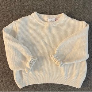 Zara sweater and waffle pants